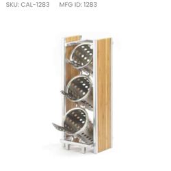 Cal-Mil 1283 - Eco Cylinder Holder, 6-1/2"W x 8"D x 17"H, accommodates (3) cylinders