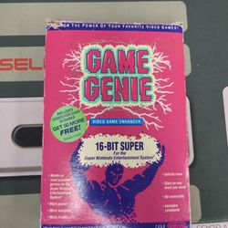 Game Genies For Super Nintendo Complete In Box