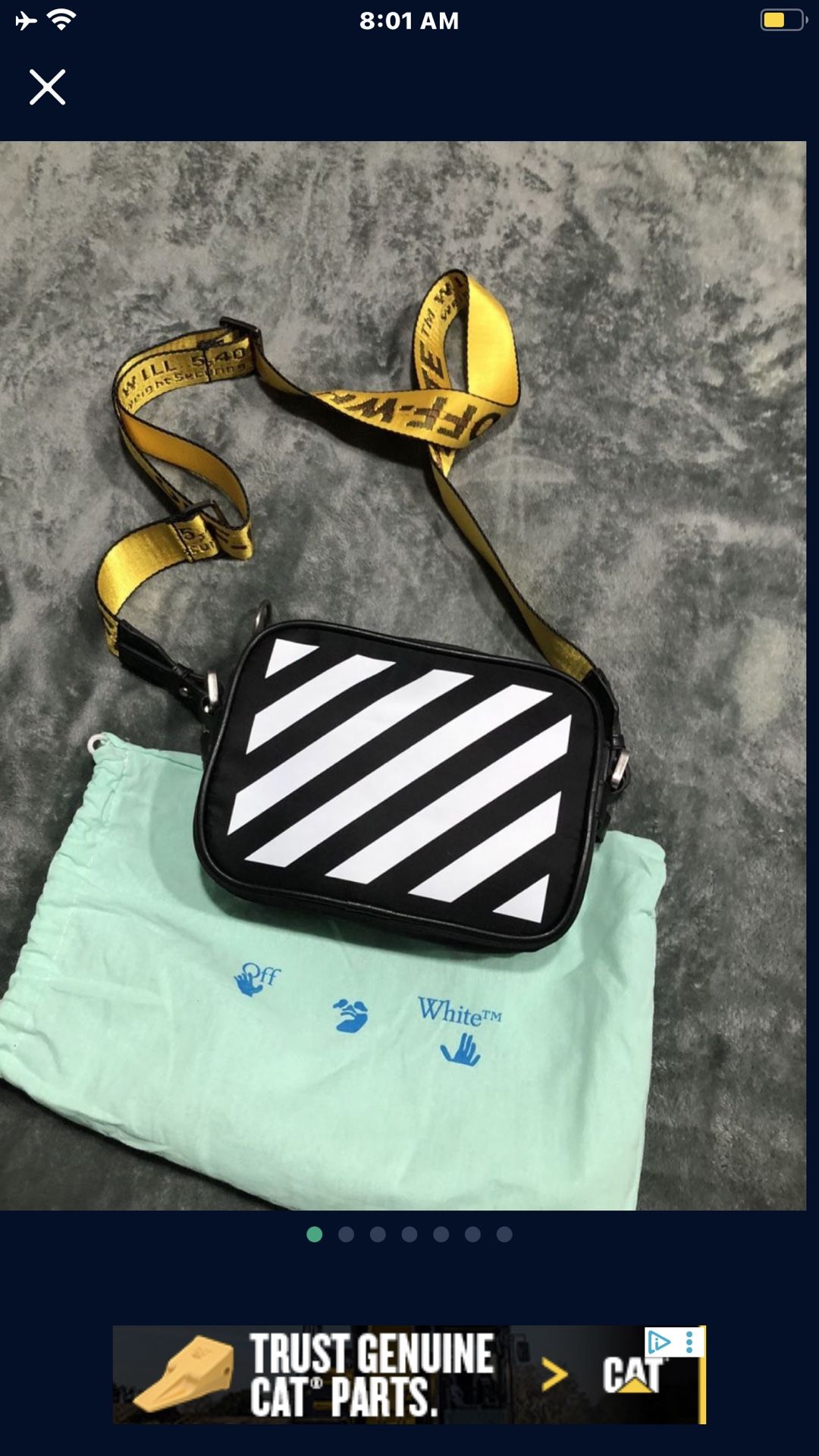 Off White Horizontal Crossbody Bag