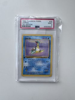 1999 POKEMON FOSSIL LAPRAS 1ST EDITION