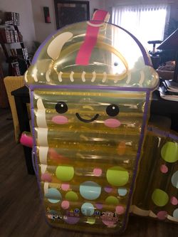Inflatable Boba Tea Pool Float
