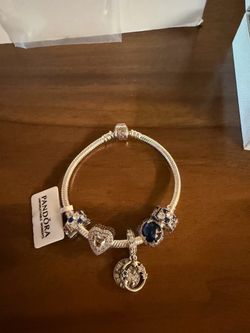 Pandora bracelet with charms