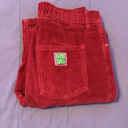 Red corduroy empyre pants