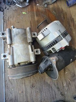 A/C compressor,alternator and stater