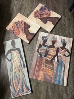 Decorative Canvas Painting Set (4Pieces)