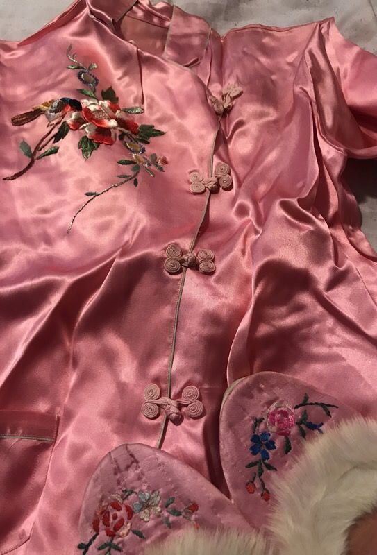 Vintage silk pj set