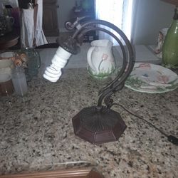 Brown Brass Or Copper Lamp