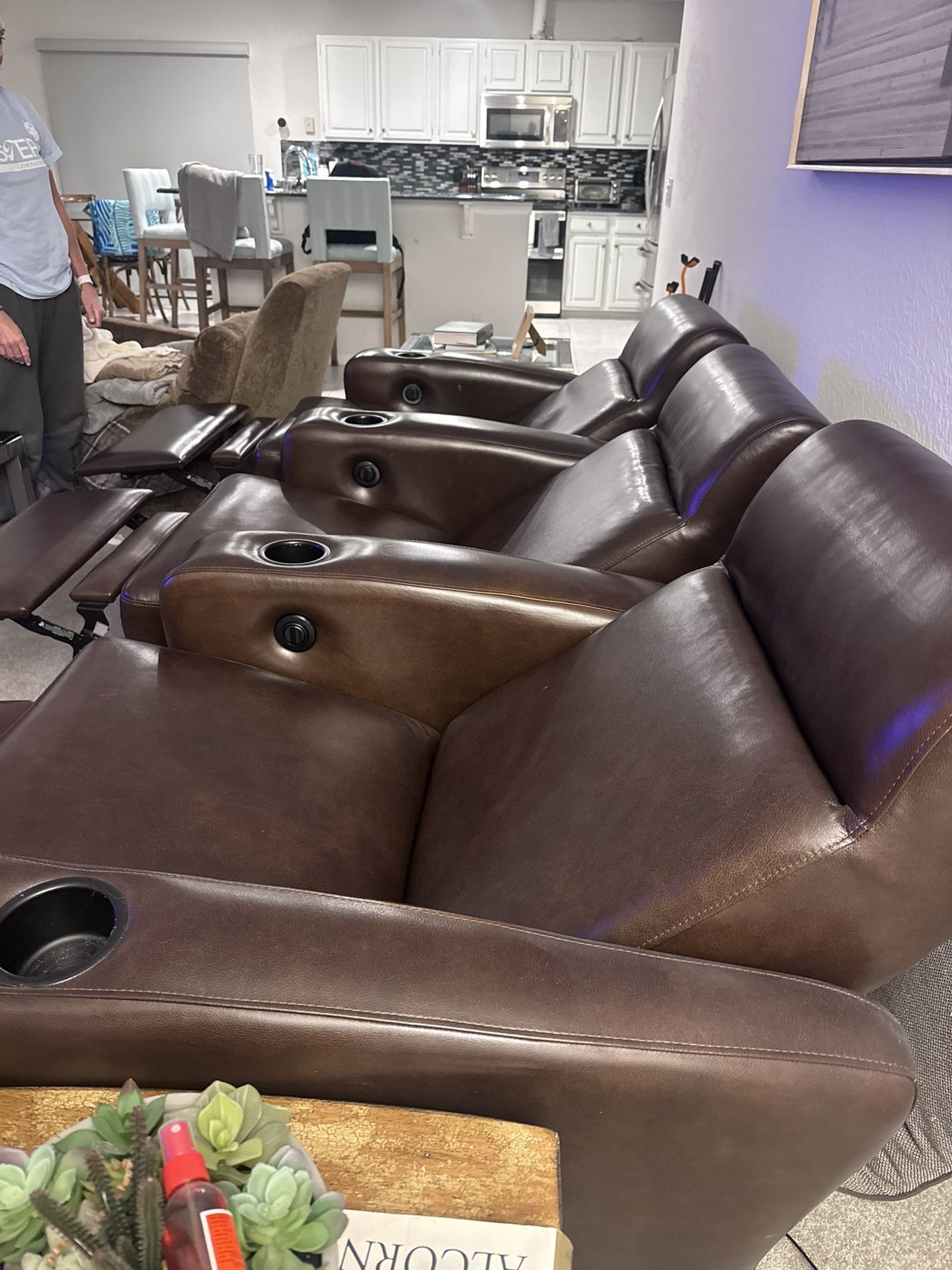 Set Of 3 Movie Theater Recliners