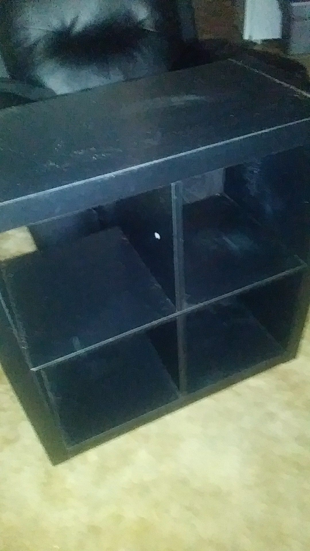 Black 4 cube shelf