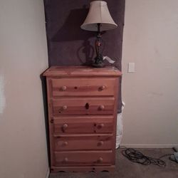 Free dresser and lamp.  Need gone asap