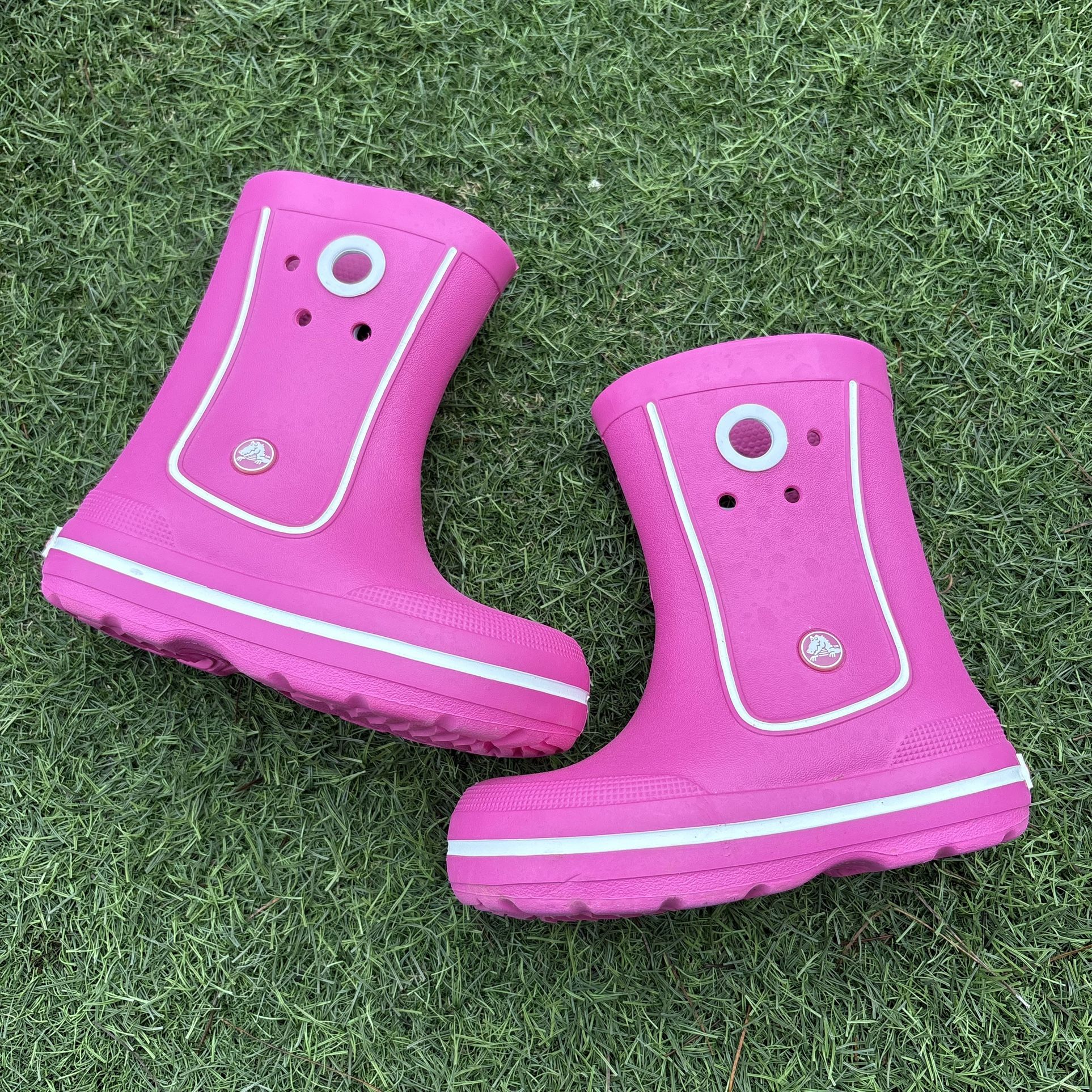 Kids Size 12/13 Crocs Slip On Rain Boots Waterproof Lightweight