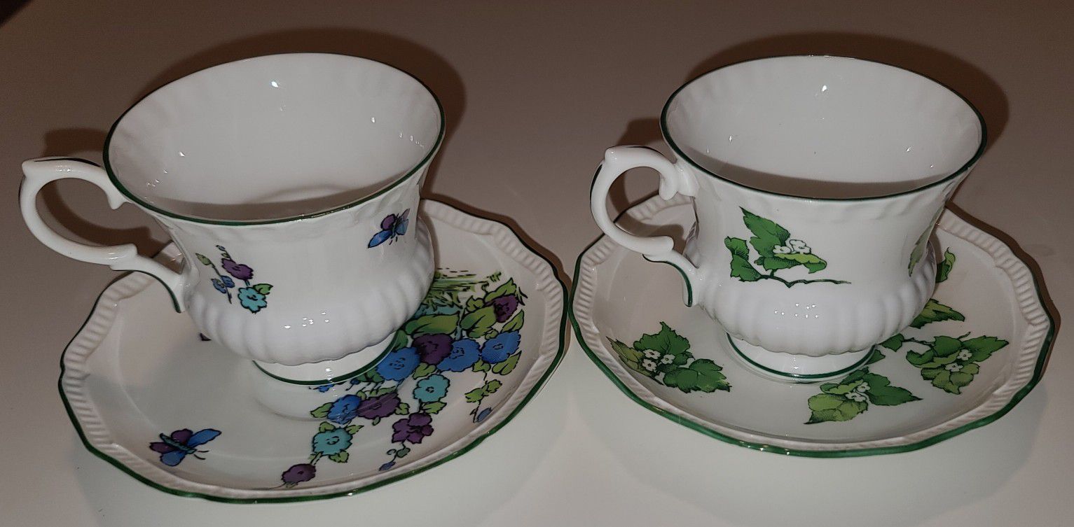 Tea Cups... Crown Staffordshire Gainsborough Pattern Tea Cup