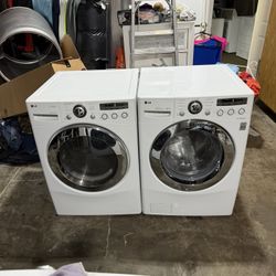 LG Washer and Electric Dryer Set With Steam Carw