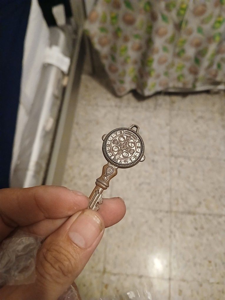 Saint Benedict Key for Home Protection Wall Hang, Door, House, Or On Person