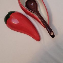 Ceramic Chili Bowl With Spoon