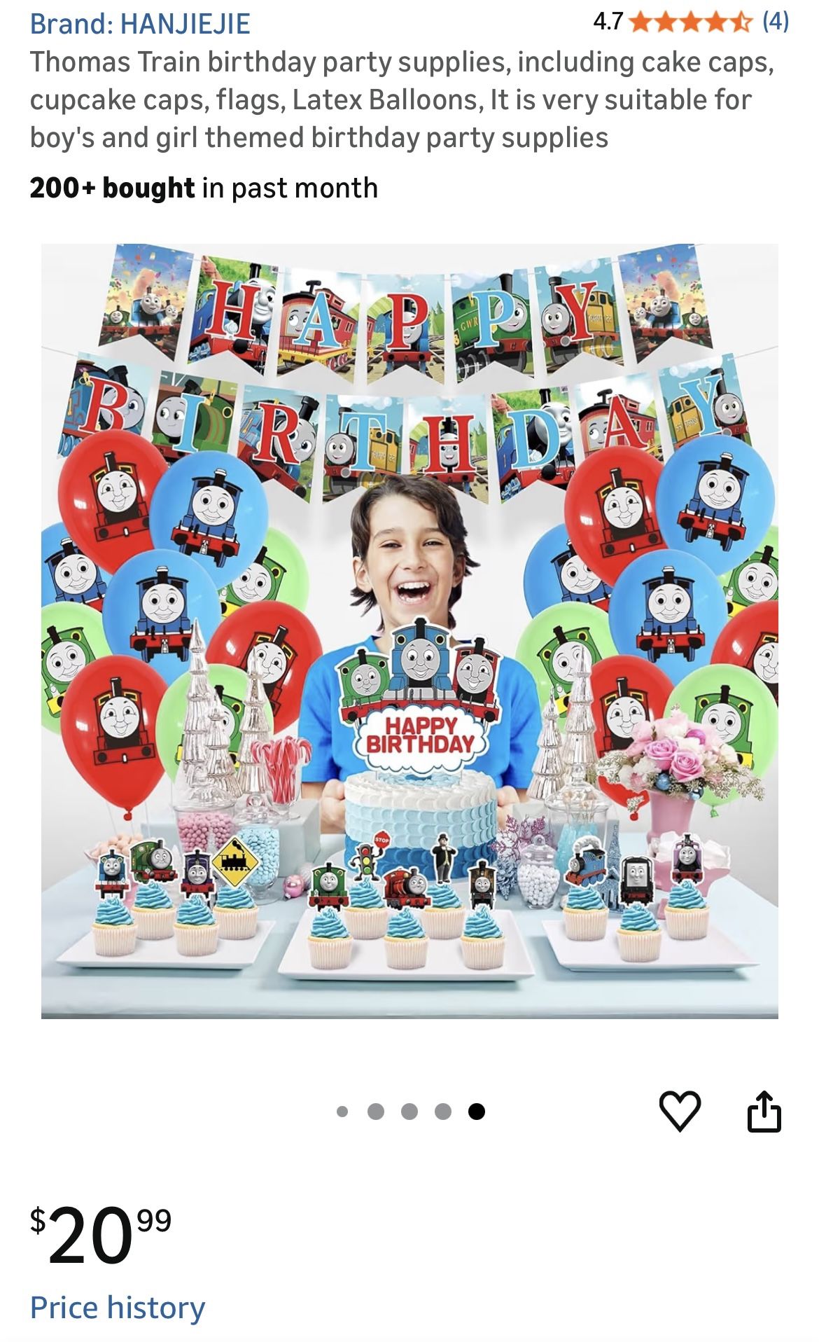 Thomas Train birthday party supplies