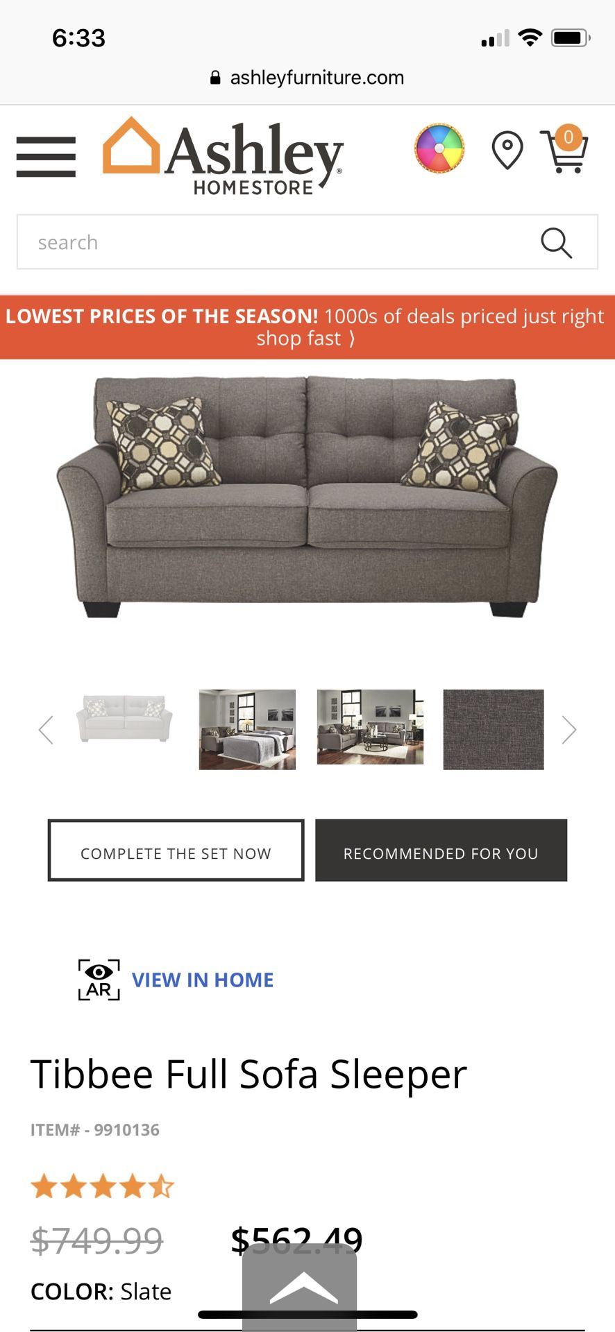 ashley furniture daybeds sale on Ashley S Furniture Tibbee Full Sofa Sleeper For Sale In Vc Highlands Nv Offerup