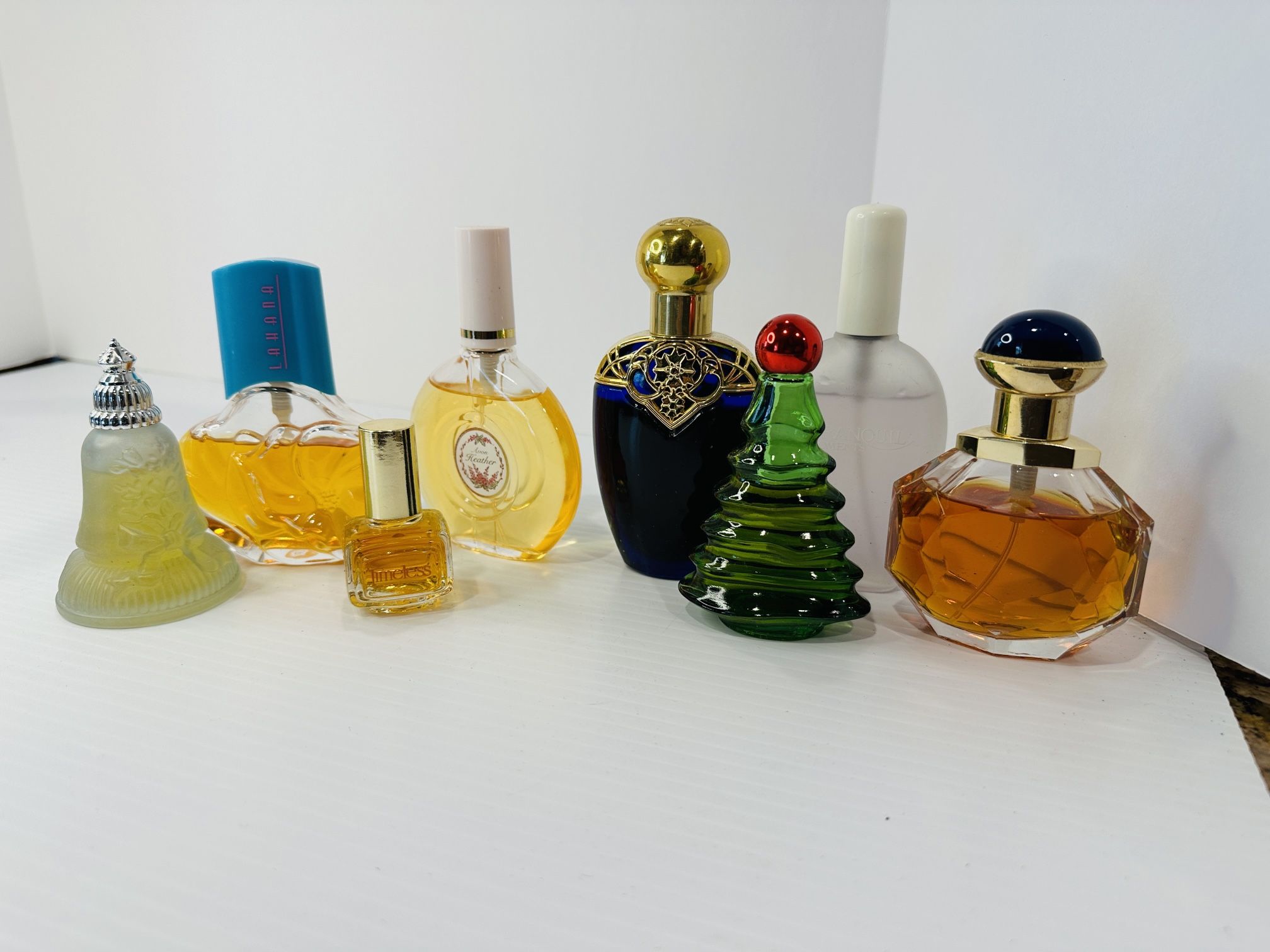 Vintage Women's Avon Perfume Lot of 7 Bottles Heather Mesmerize Lahana