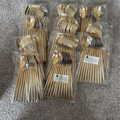 11 Twelve Packs Of plastic spoons