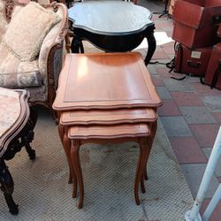 Vintage Three Nesting Tables Classic French Louis XV Style $300 OBO