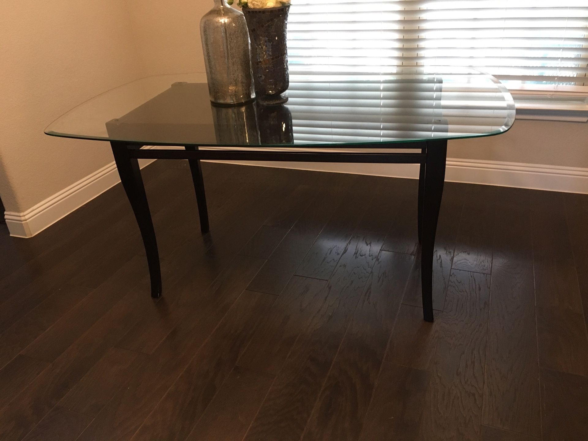 Glass kitchen table