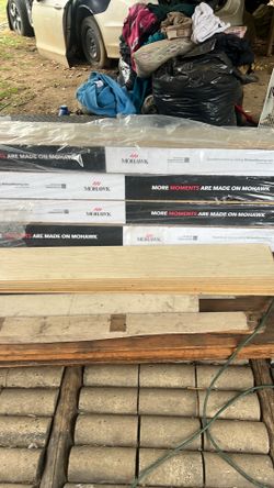 Boxs of wood flooring