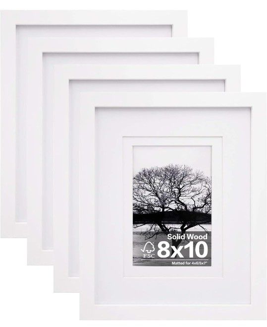 Egofine 8x10 Picture Frames Set of 4
