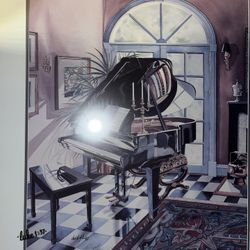 Big Hang On The Wall Piano Painting 