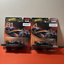 Hot Wheels Formula 1 McLaren #4 And #81