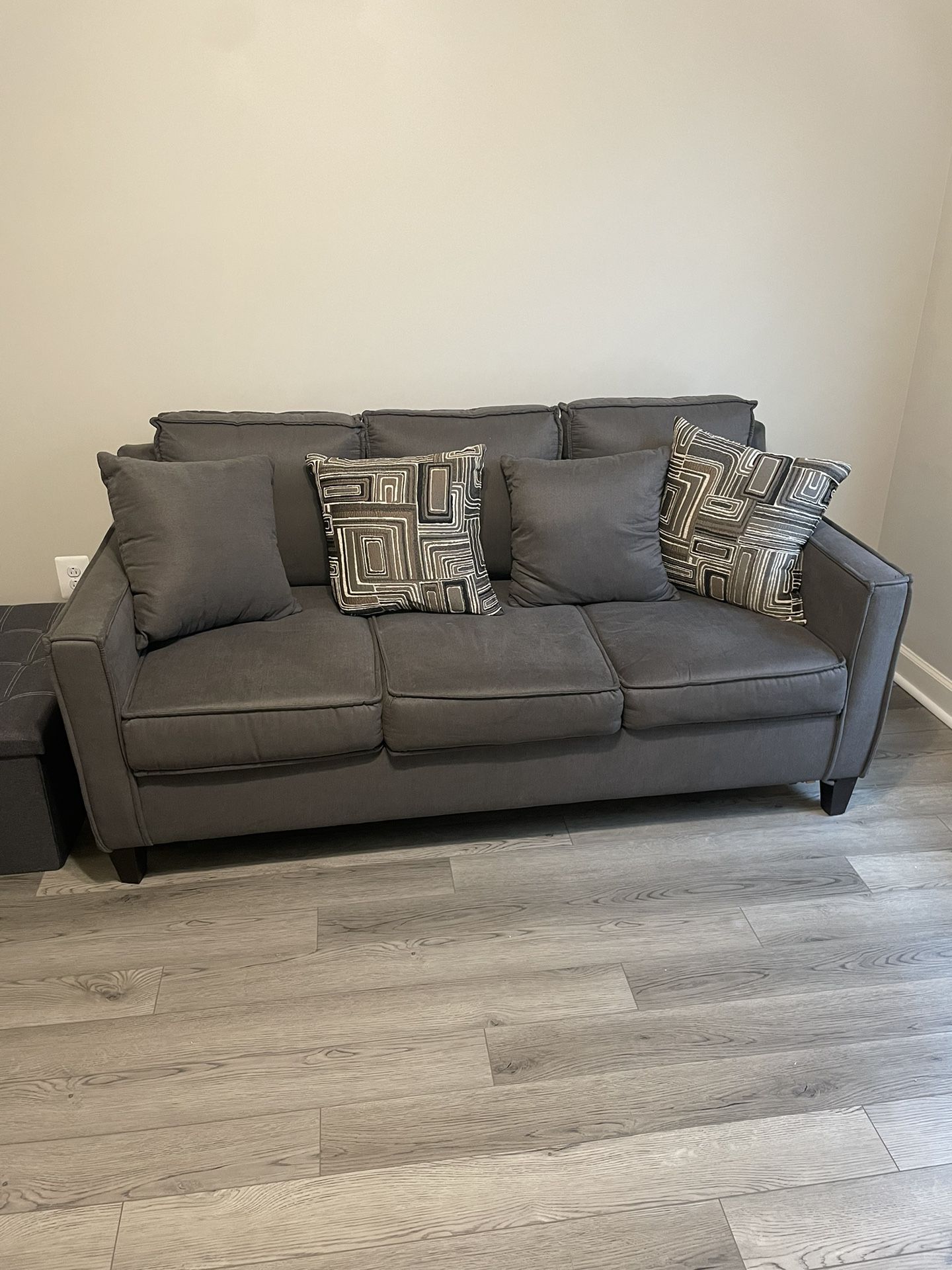 72” Gray Sleeper Sofa