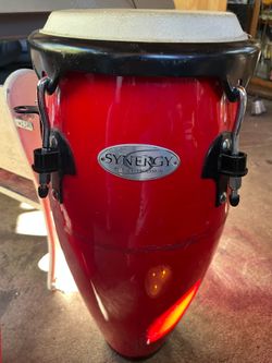 Large ,red, synergy bongos