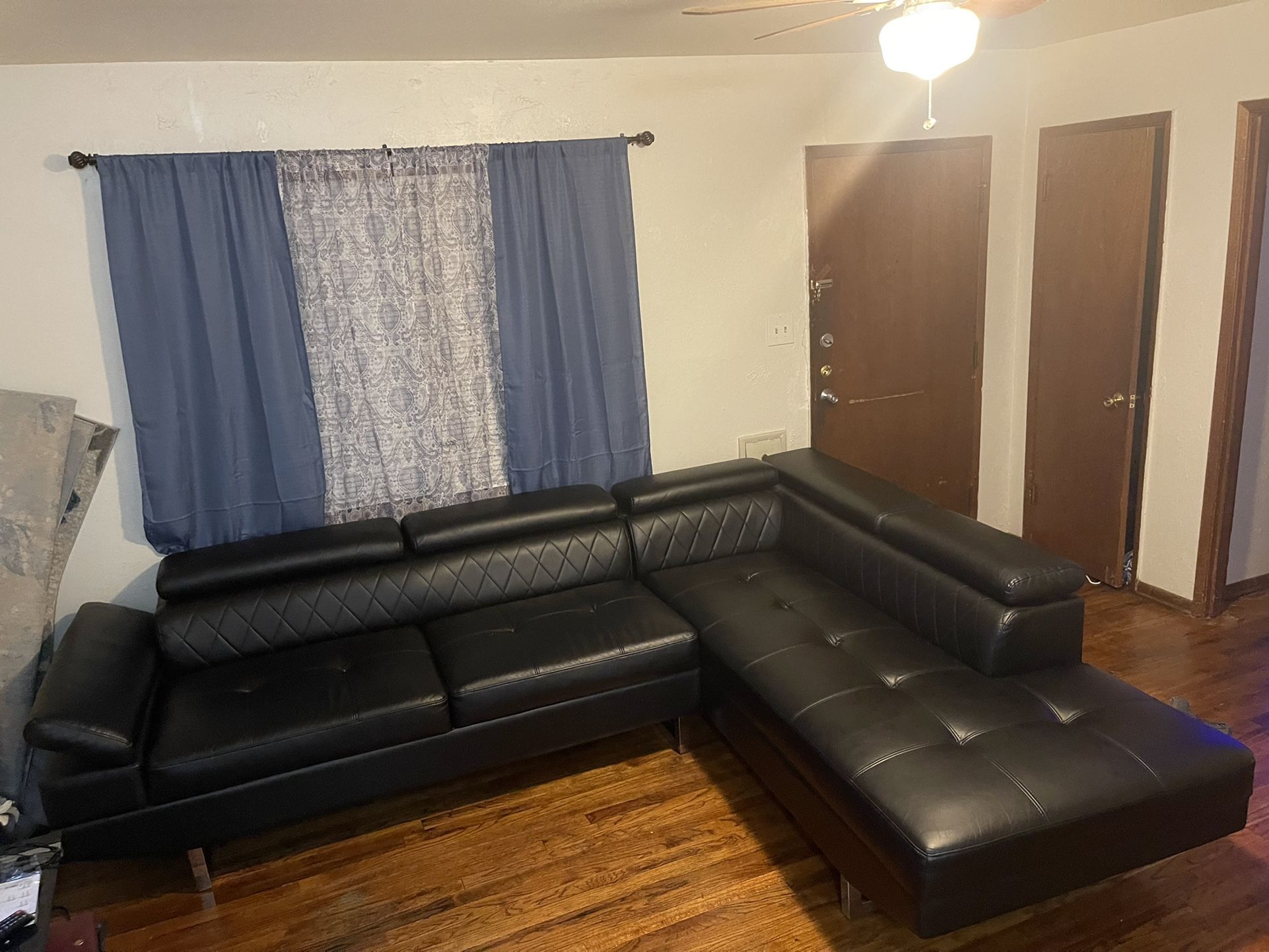 Black Leather Couch