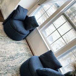 Flash sales🔥ultra-comfortable blue lounge chairs 2- FREE SHIPPING If You Leave In DMV