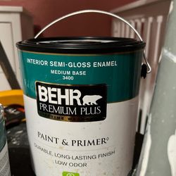Paint & Primer- BEHR Premium Plus- Semi Gloss 