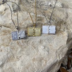 Sterling Silver Lord’s Prayer Necklace