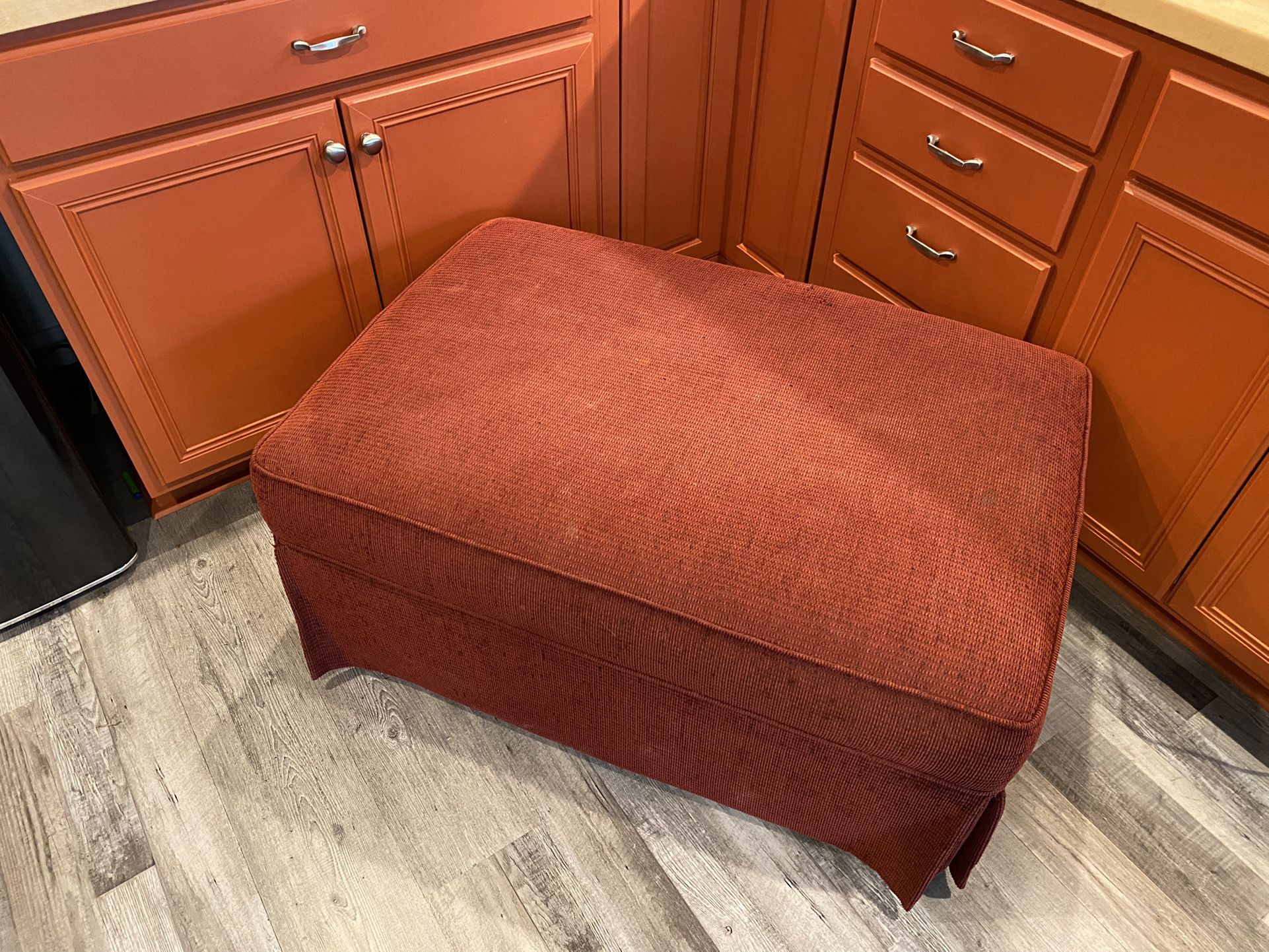 Big Red Ottoman for couch Or Chair 