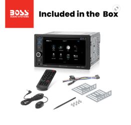 BOSS Audio BV9364B 6.2” Double DIN Touchscreen Bluetooth Car Stereo DVD/CD/USB