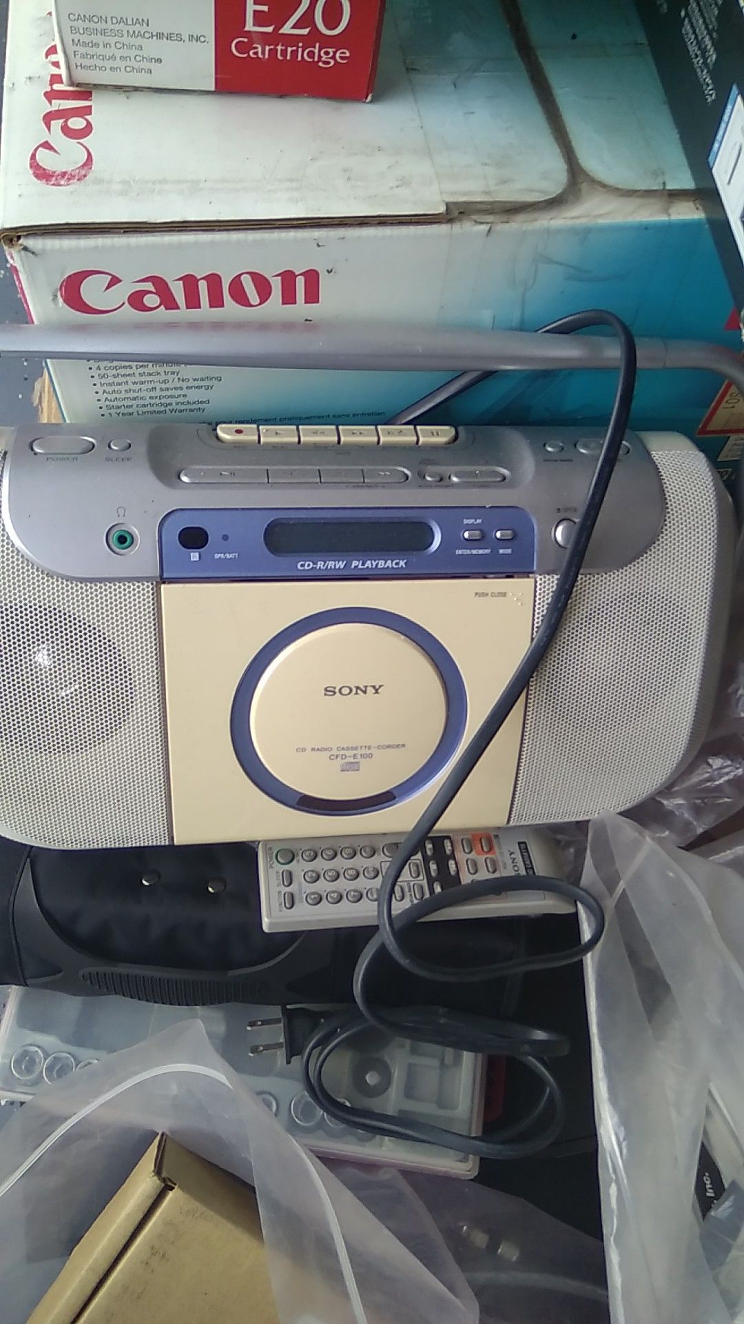 I'm open to offers... please ask...Sony CD Radio cassette coder