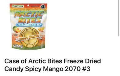 Case of Arctic Bites Freeze Dried Candy Spicy Mango