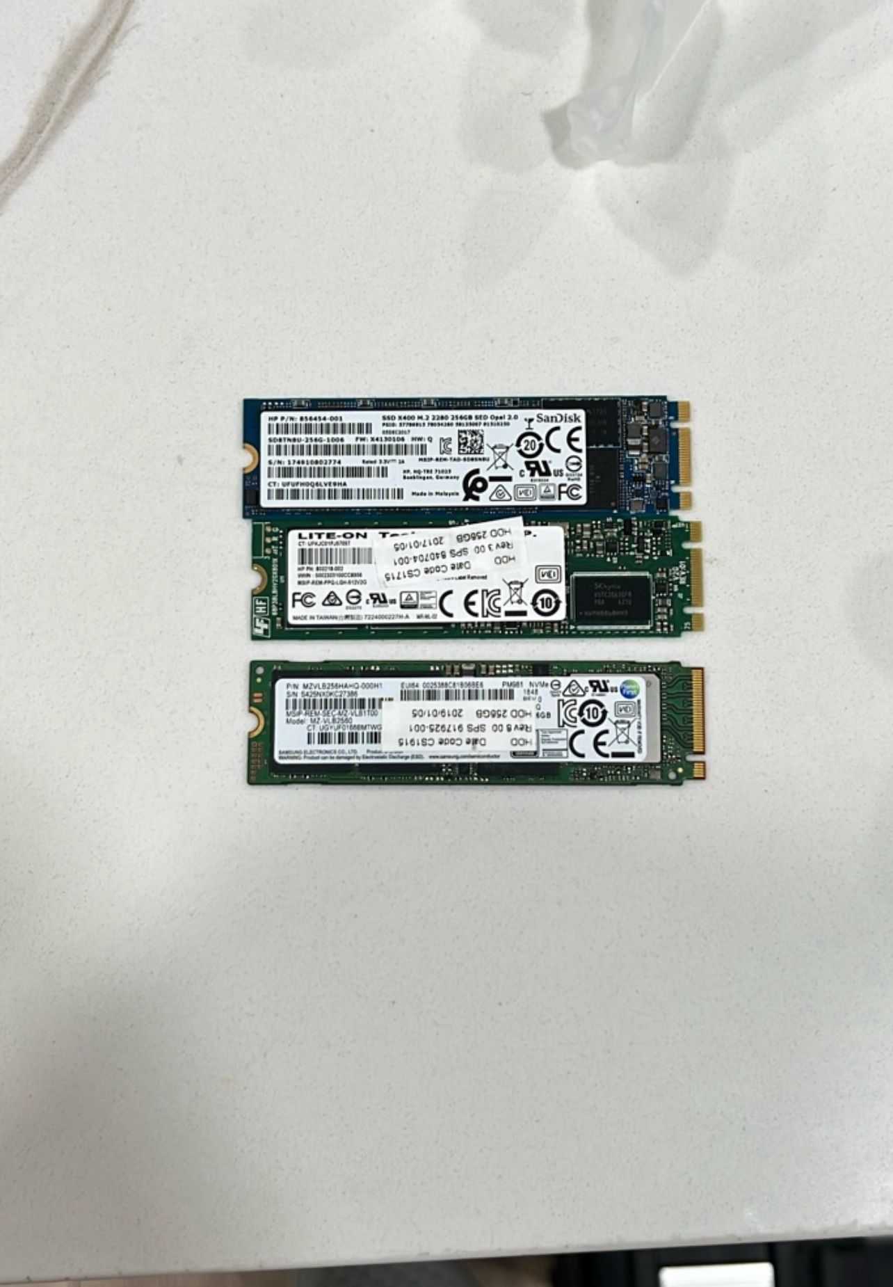 NVME Hard Drives 256gb