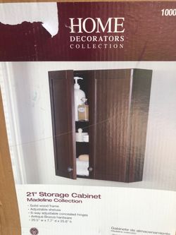 New wall storage cabinet