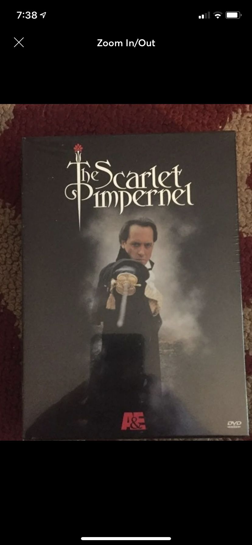 A&E Scarlet Pimpernel Trilogy DVD new