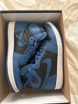 Air Jordan 1 High Blue Black Sneakers