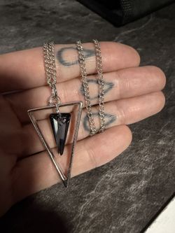 Silver Swarovski Crystal Necklace