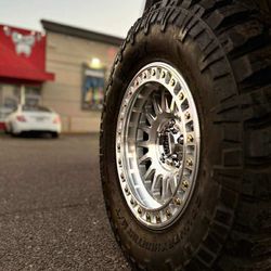 17x9 Kmc Rims And Tires 33/1250/17 Fury MT