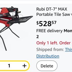 Dewalt Tools And Table Tile  Saw And Stand.