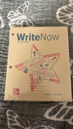 WriteNow 4th Edition + Connect Access Code – NEW SEALED