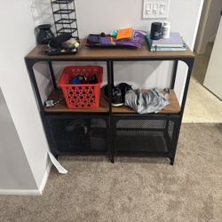 Faux Wood Shelf/Cabinet