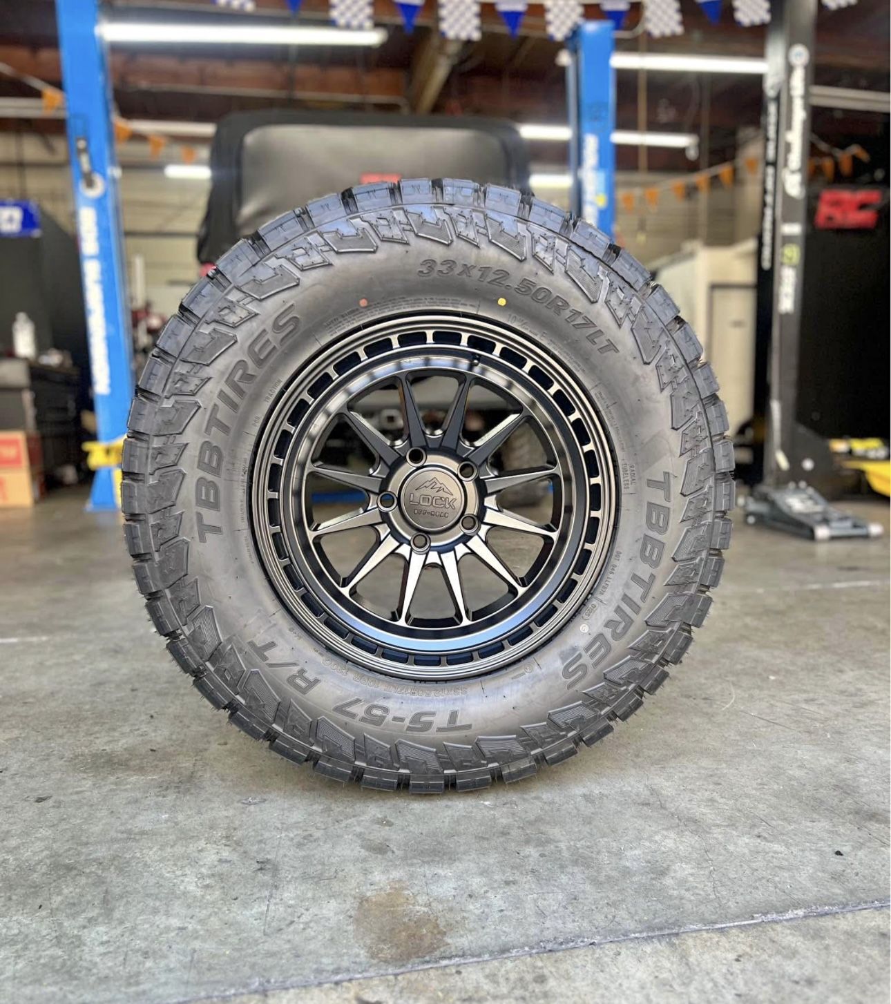 New Wheels & Tires Package Deal 17" Matte Black Lock Off-Road Baja 33" RT Tires WE FINANCE