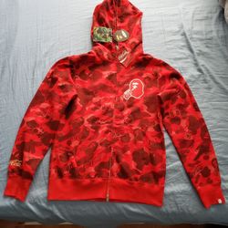 BAPE X COCA COLA CAMO FULL ZIP HOODIE